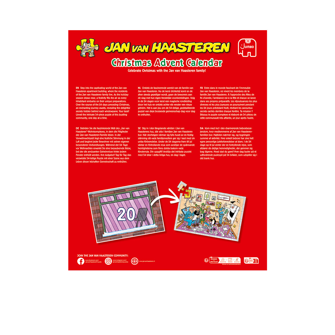 Jan van Haasteren - Julkalender (24 x 54 bitar)